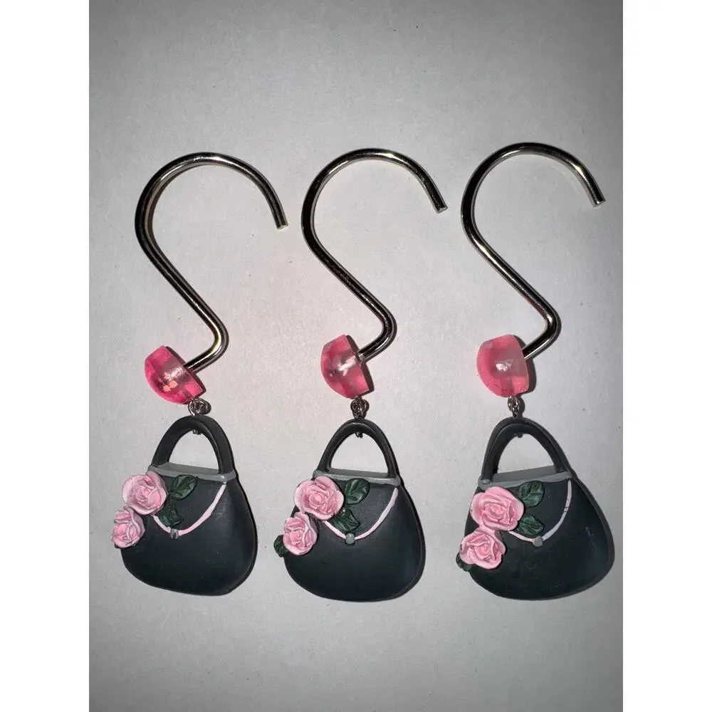 Vintage Girly Shower Curtain Hooks